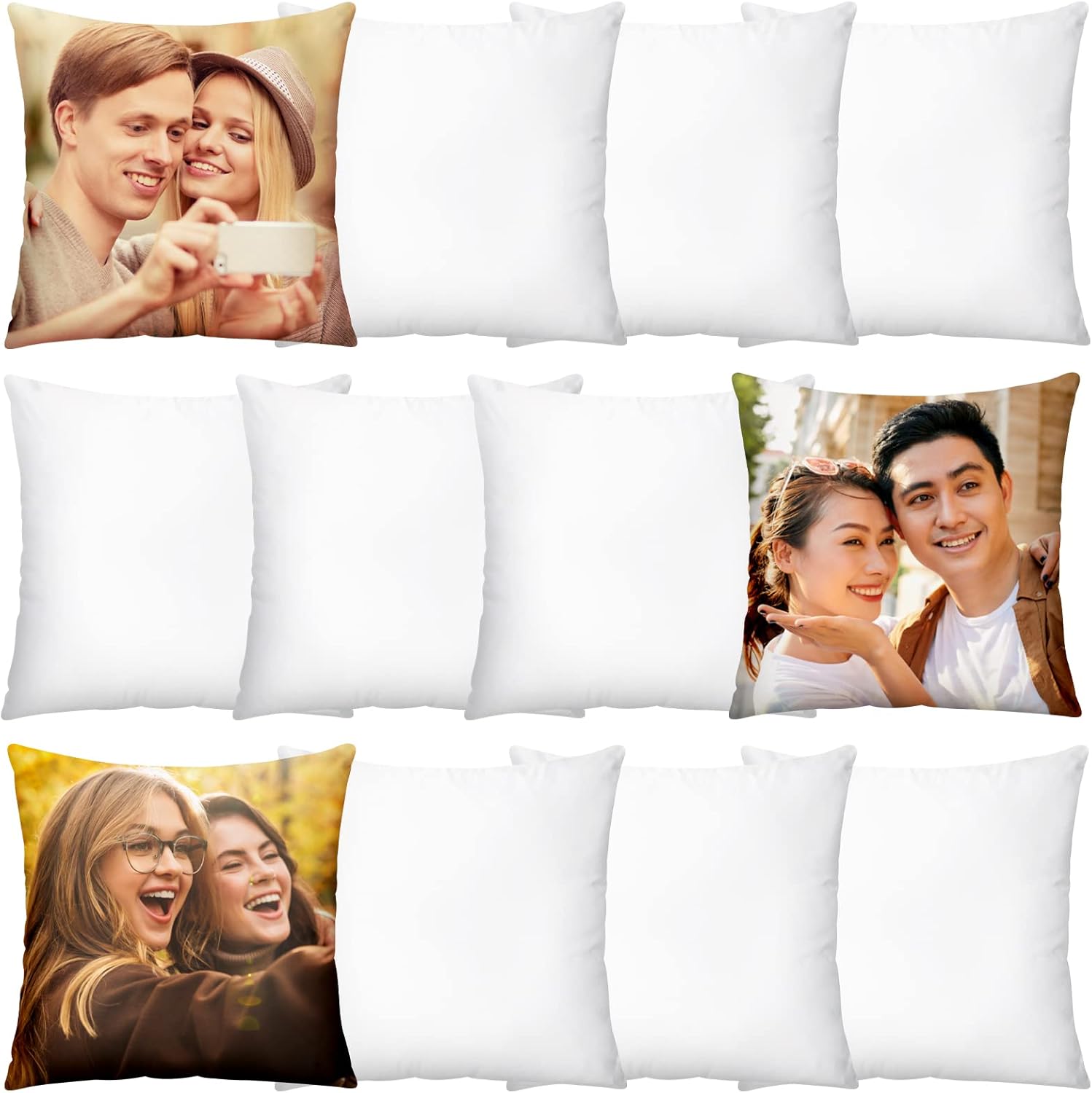 Pillow Cover Sublimation - 20pcs Sublimation Blanks Pillow Cases Square/Heart
