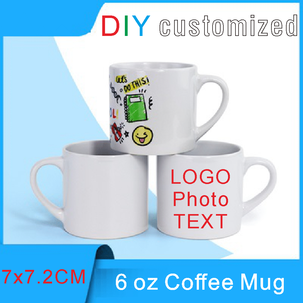 175ml Small Coffee Mug DIY LOG - Sublimation Mug White 评论和价格