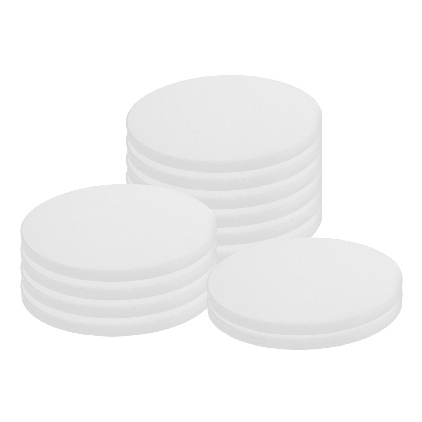 12Pcs White Round Ceramic Coas - Ceramic Tile Blank 评论和价格