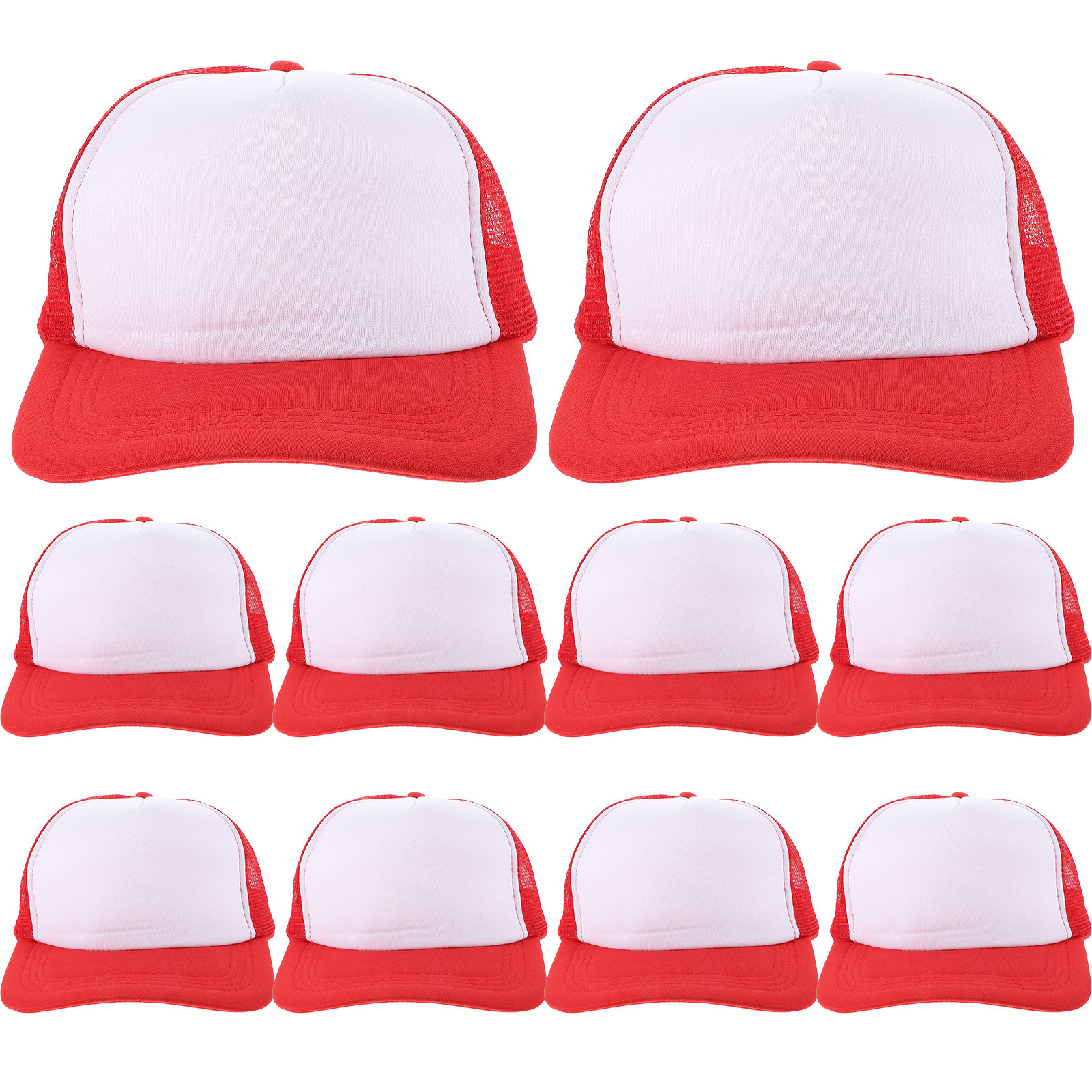 10Pcs Blank Baseball Caps Mesh - Hat Sublimation Blank 评论和价格
