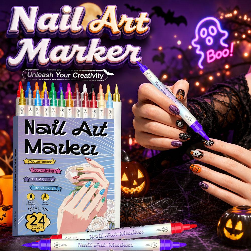 12/24 Colors Dual Tip Nail Art - Copic Marker Sketch 评论和价格