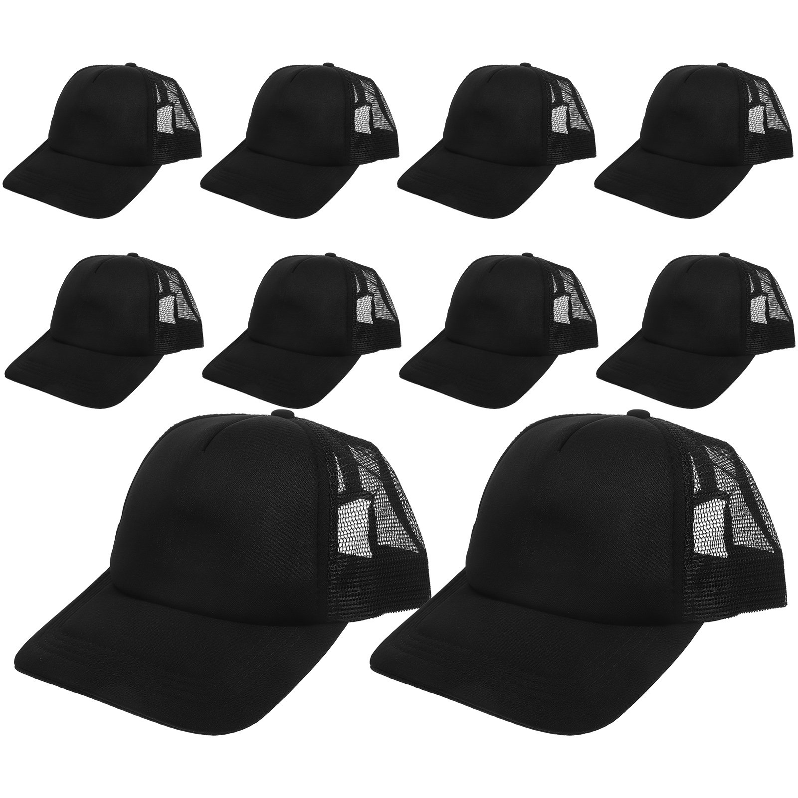 10Pcs Blank Baseball Caps Mesh - Hat Sublimation Blank 评论和价格