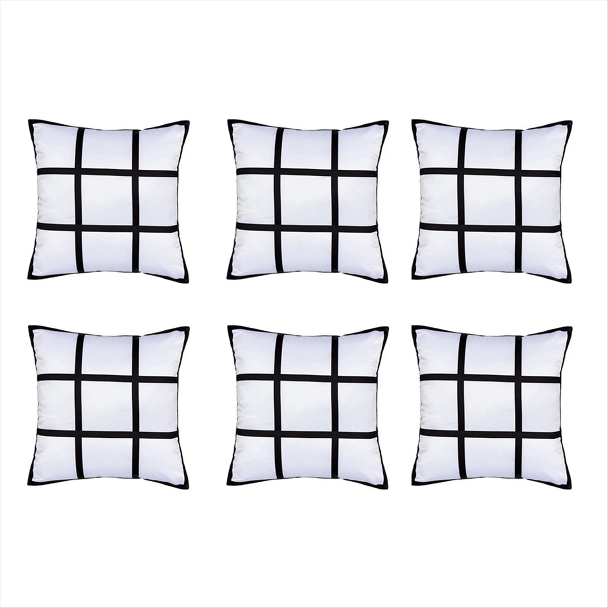 【ABFS】6Pcs Sublimation Blank P - Pillow Cover Sublimation 评论和价格