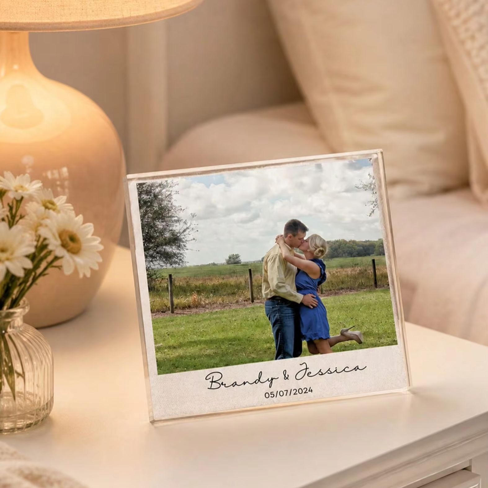 Custom Photo & Text Acrylic Bl - Photo Acrylic Block 评论和价格
