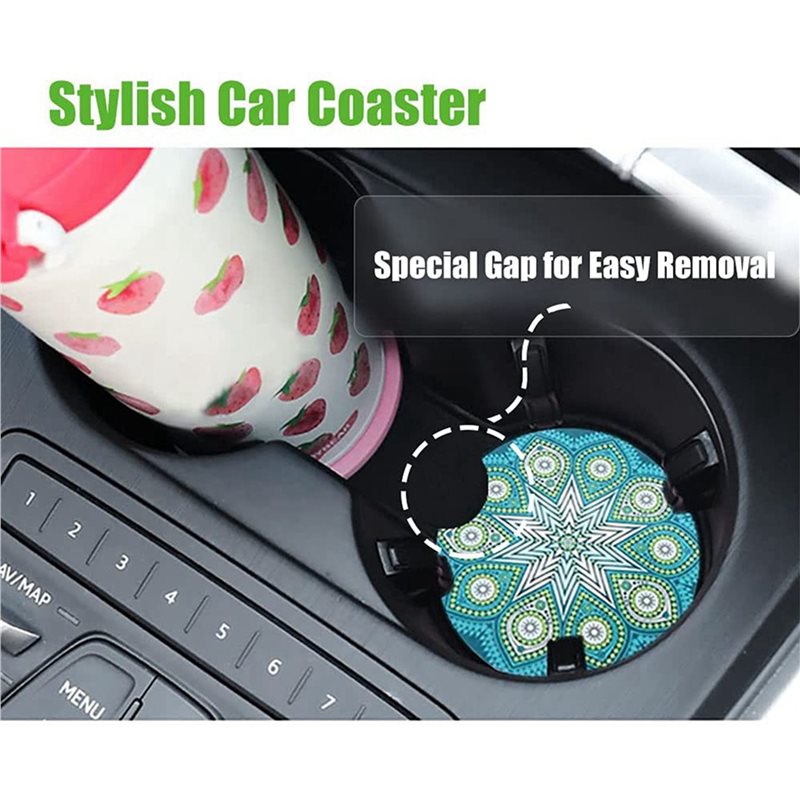 ABVS 200Pcs Sublimation Car Co - Coaster Sublimation Blank 评论和价格