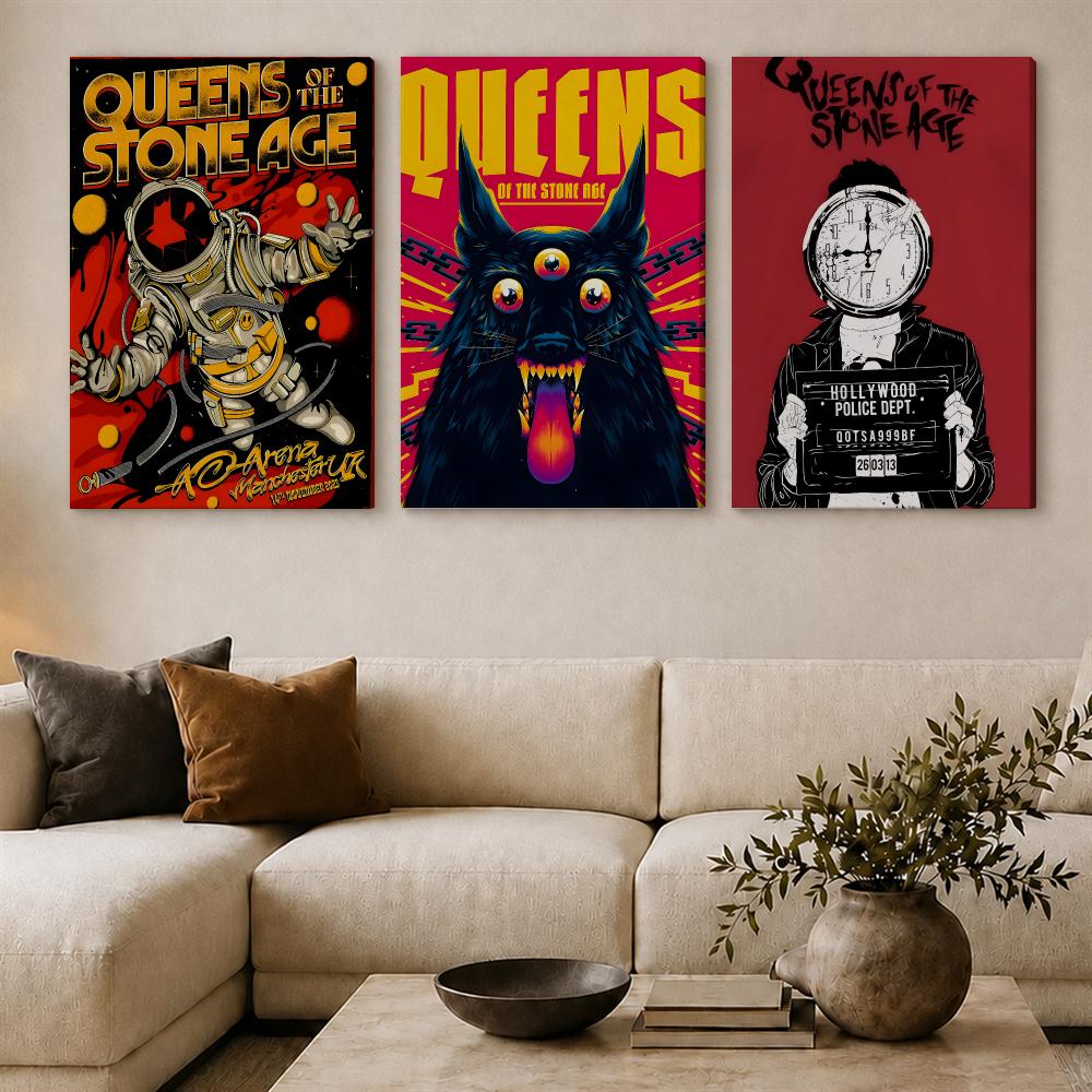 Band Q-Queens Of The Stone Age - Canvas Wrap Ready 评论和价格